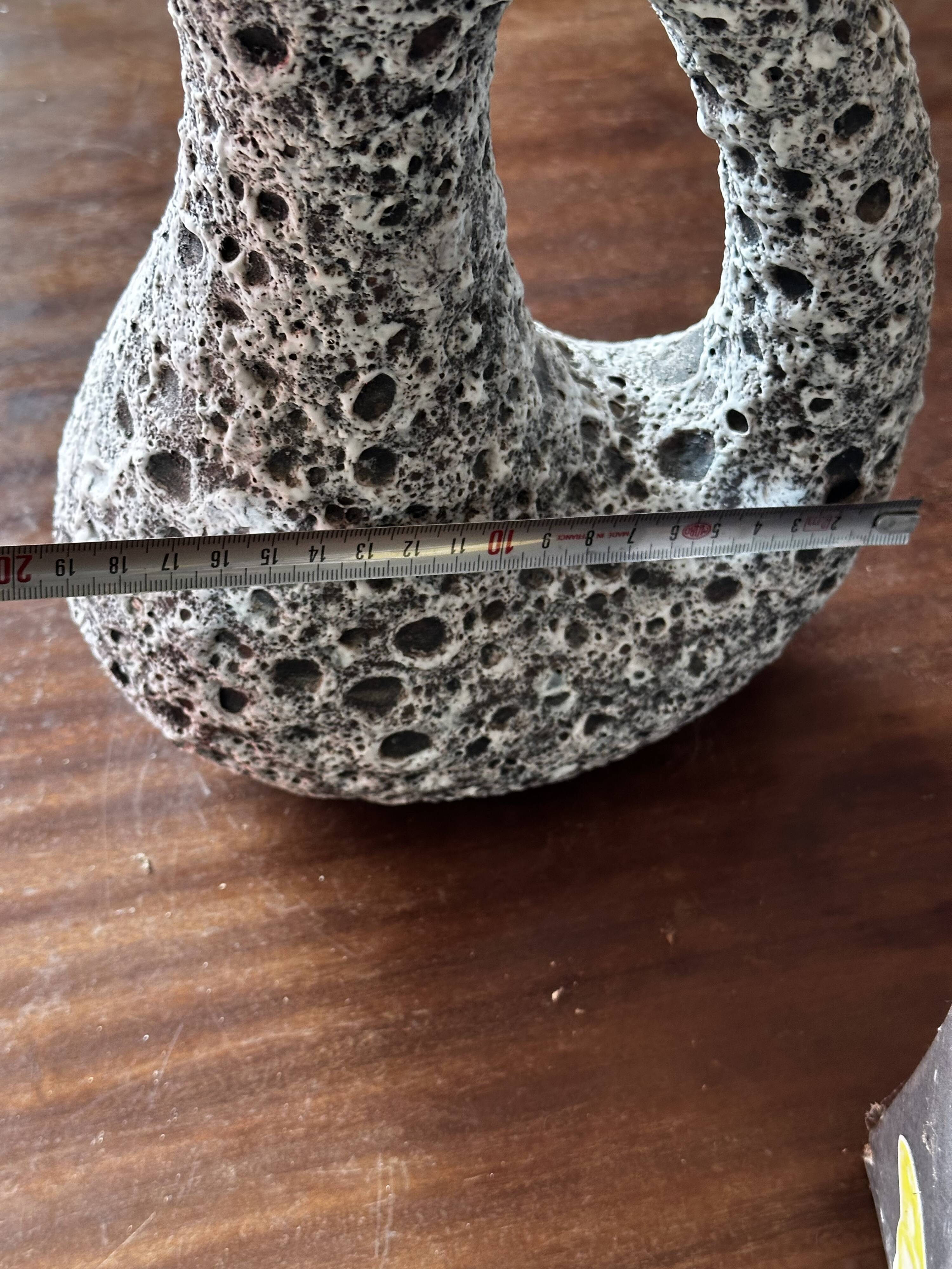 Fat Lava Vallauris Vase by Annette Roux H 31 cm - 1950s