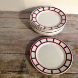 Series of 10 dessert plates