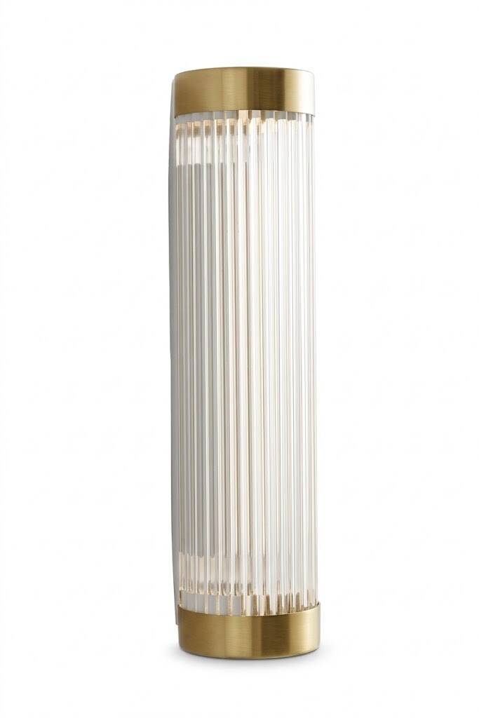 BTC Davey polished brass wall light