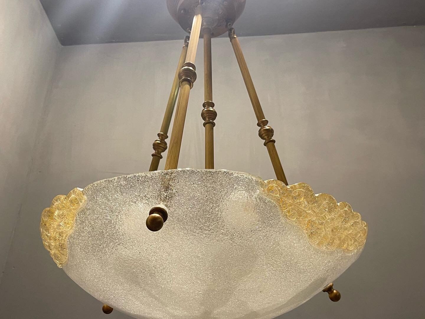 Murano glass light pendant, 1970s