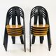 Set of 10 Danish Stacking Chairs in Beech