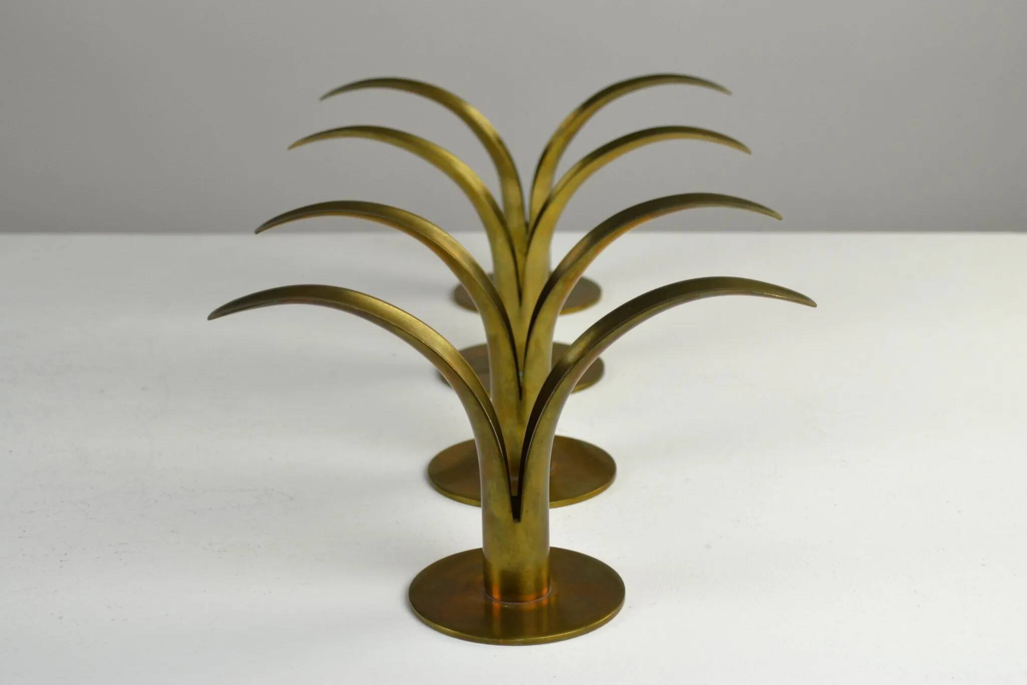 “Liljan” Candleholders — Ivar Ålenius-Björk for Ystad-Metall, Sweden, Late 1940s