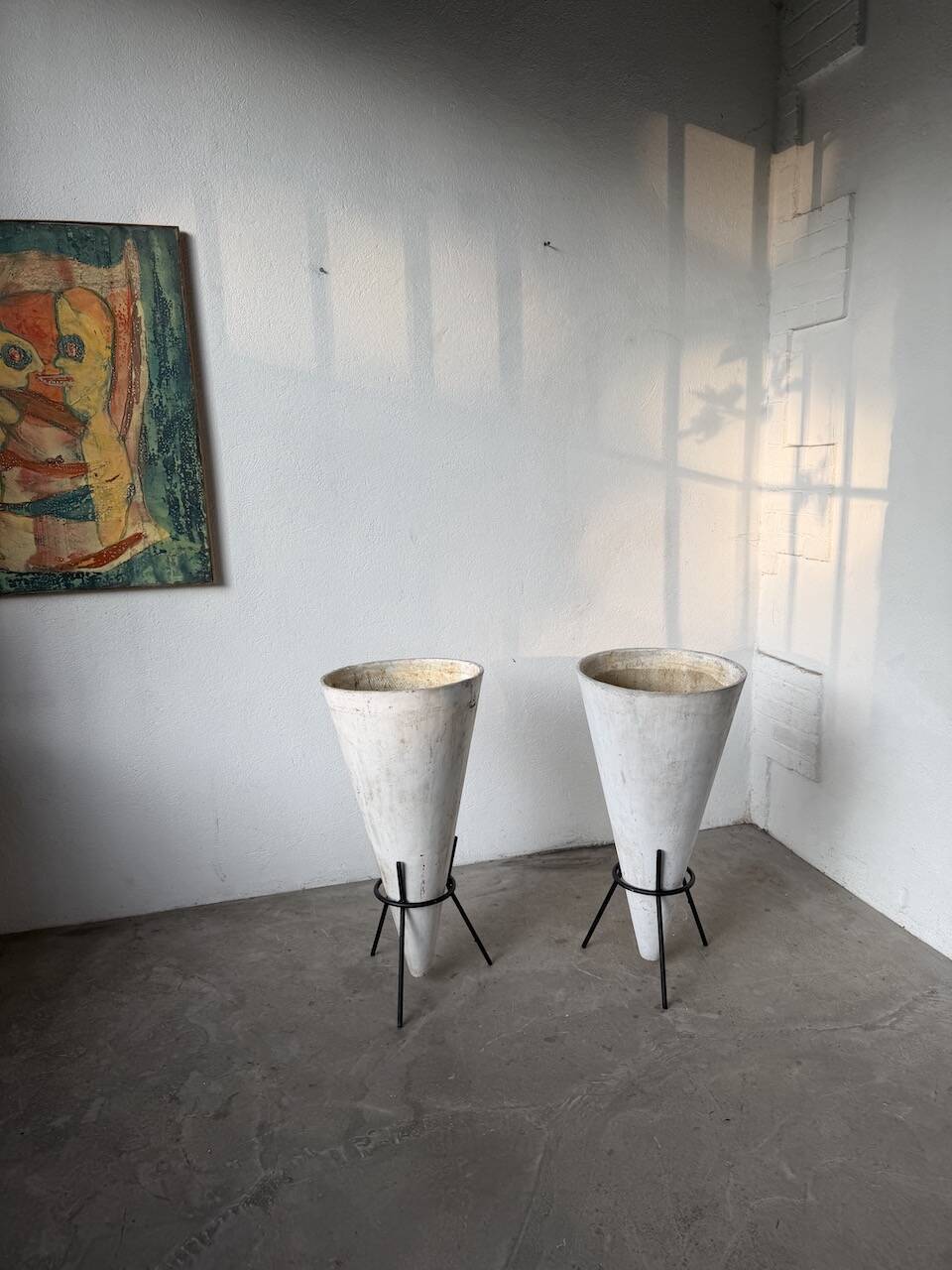 Willy Guhl planter cones x2