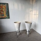 Willy Guhl planter cones x2
