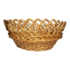 Vintage round wicker basket