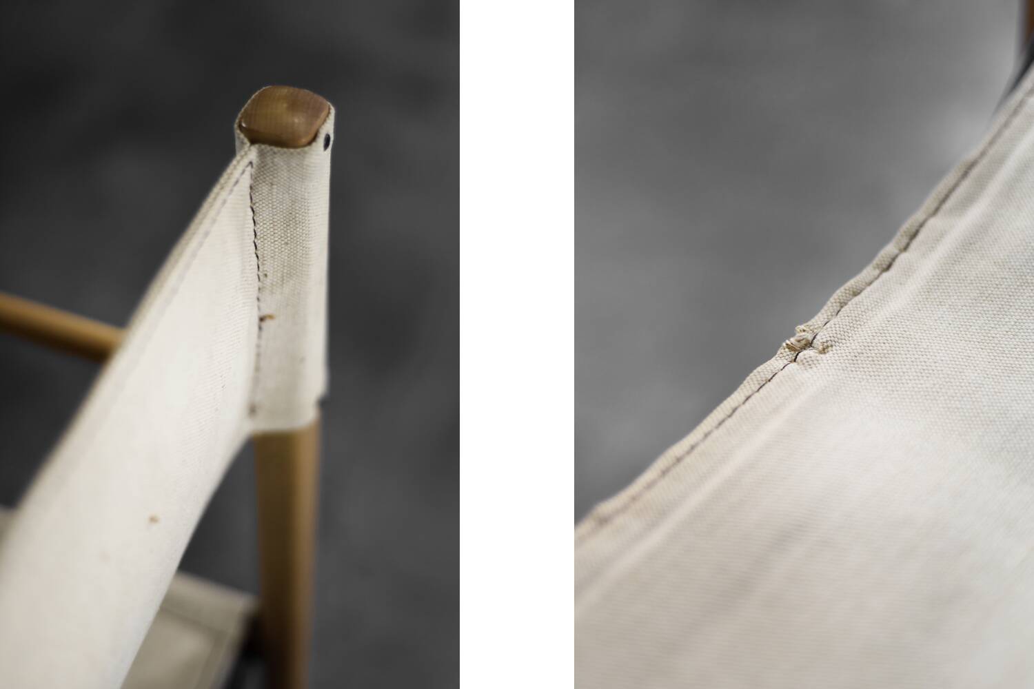 Vintage Mid-Century Scandinavian Modern Beech Safari Director's Chairs