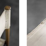 Vintage Mid-Century Scandinavian Modern Beech Safari Director's Chairs