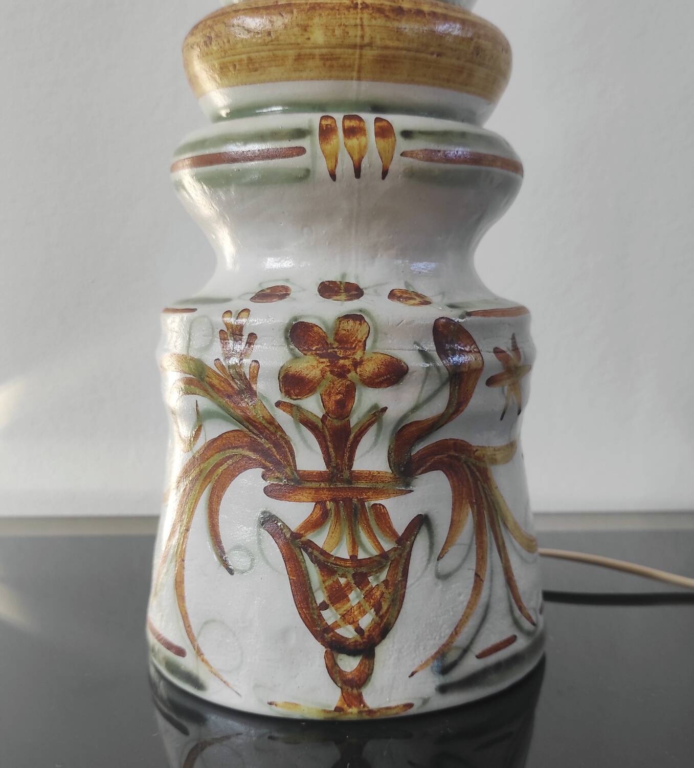 Vintage ceramic lamp Kéraluc Quimper