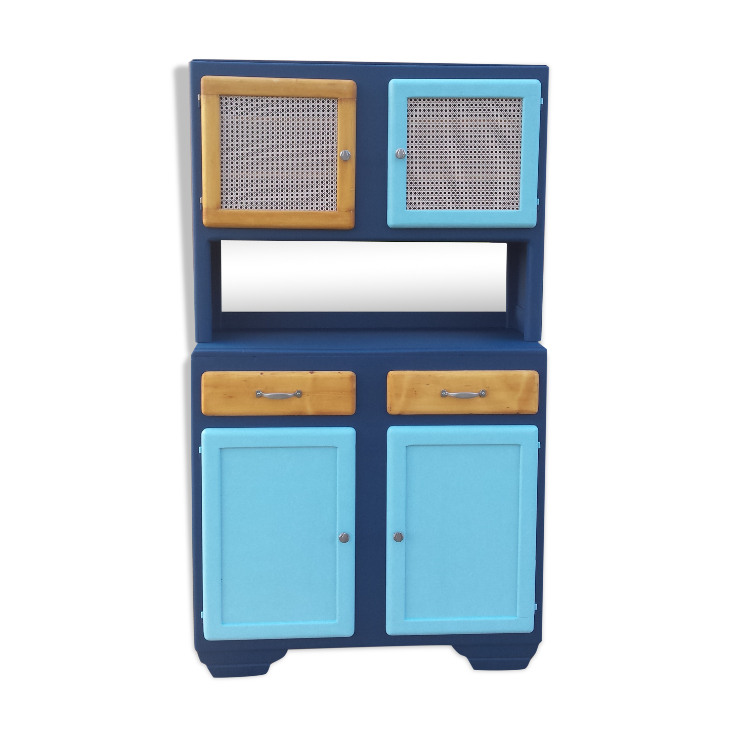 Buffet Mado narrow blue and caning