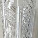 Vintage vase with flared neck in cut crystal - Decorated with geometric patterns / diamond braces