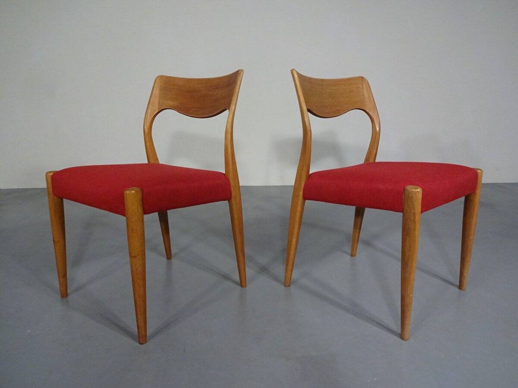 Set of Danish Oak Dining Chairs, 1960s