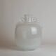 Murano glass vase "Pulegoso" in the shape of an amphora, with scroll handles, signed Seguso Vetri d'Arte.