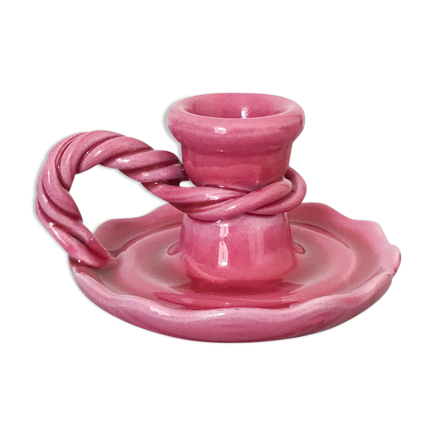 Vallauris ceramic candle holder