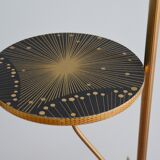 Vintage tripod magazine stand lamp