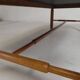 Vintage oak coffee table with a slate top in an oak frame, 1960s.