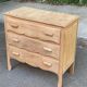 Commode art déco rénovée en bois brut 1930