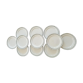 Set of 10 plates Sarreguemines 1900 faience U-C Nobilis
