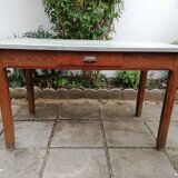 1950s oak kitchen table
