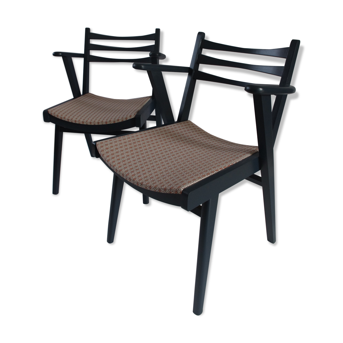 Paire de fauteuils bridge scandinaves