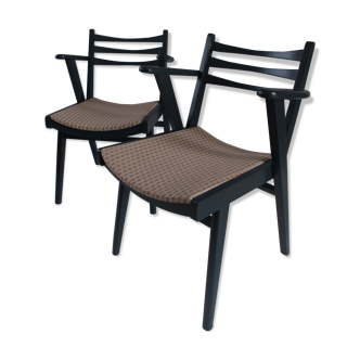 Paire de fauteuils bridge scandinaves
