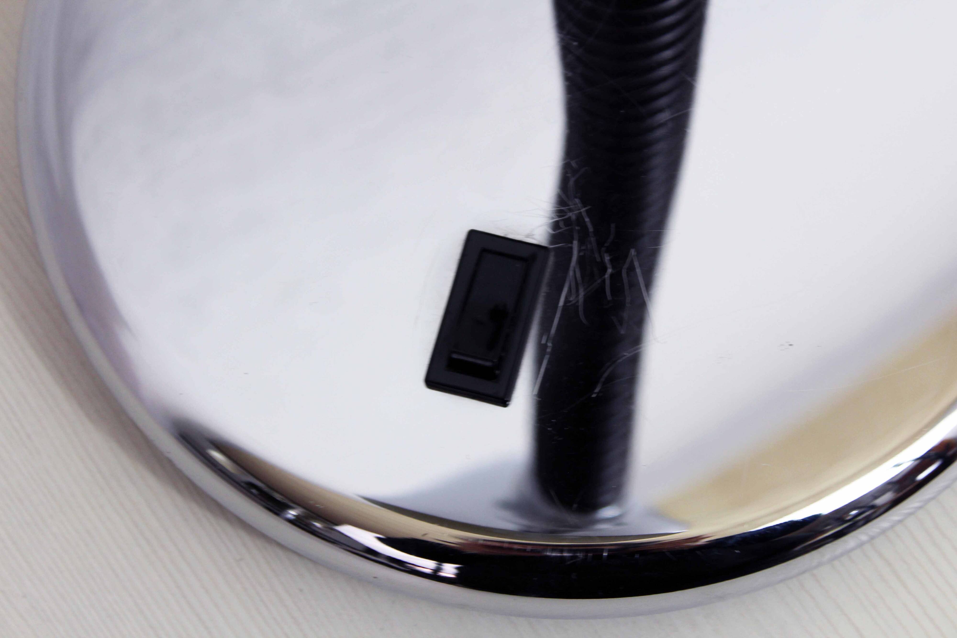 Space Age chrome metal desk lamp