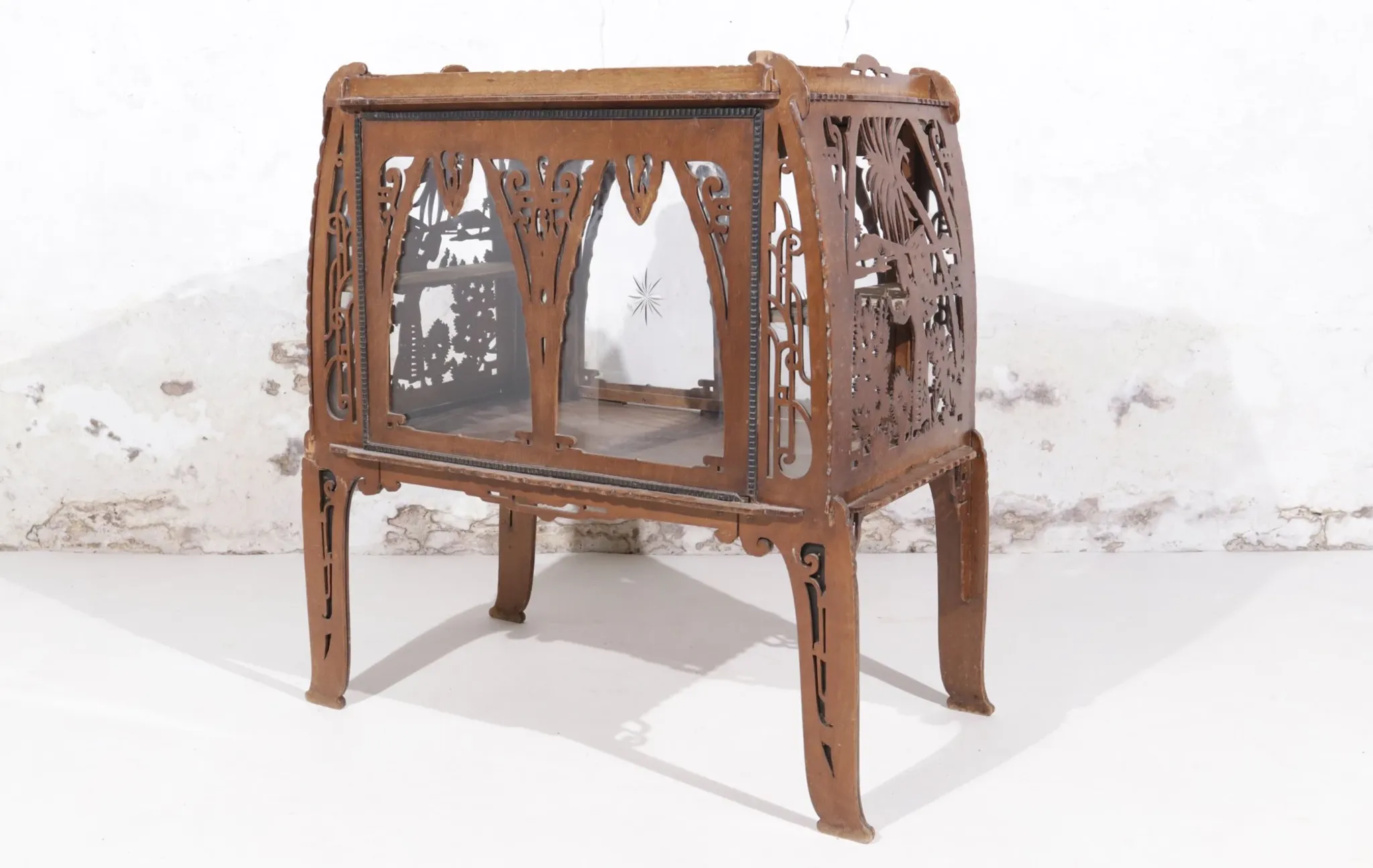 Amsterdam School Arts and Crafts tea cabinet Dutch Colonial