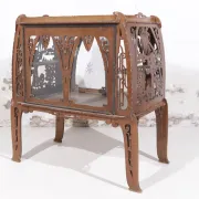Amsterdam School Arts and Crafts tea cabinet Dutch Colonial