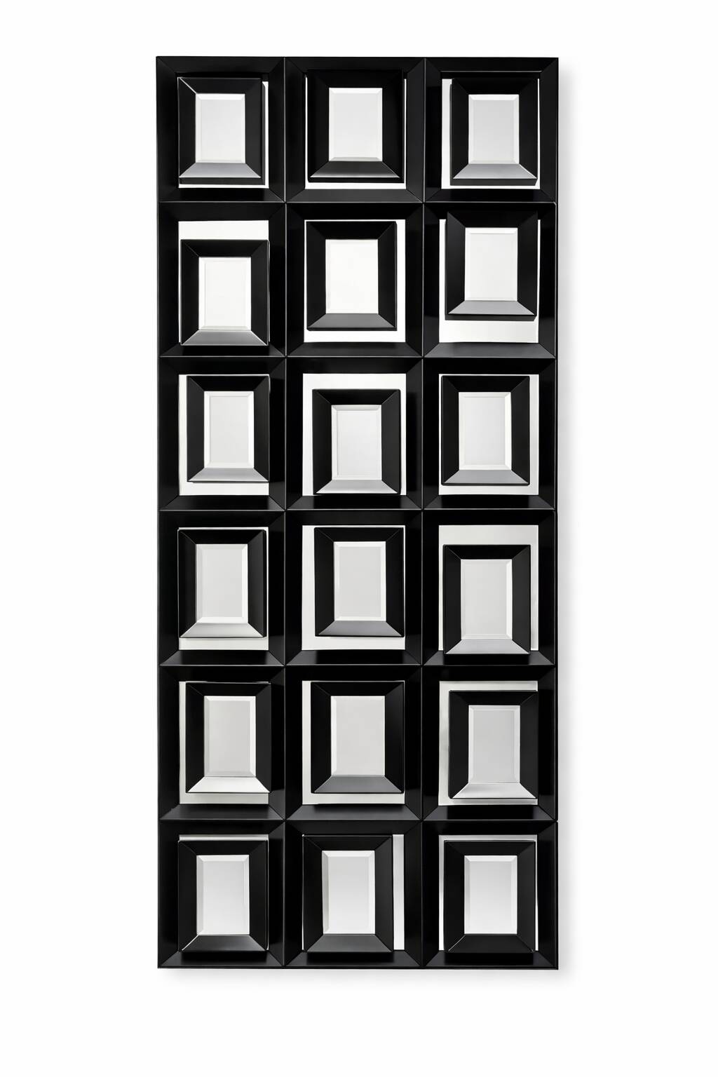 Christopher Guy "Cubism" Mirror 50-2351 – Black – New