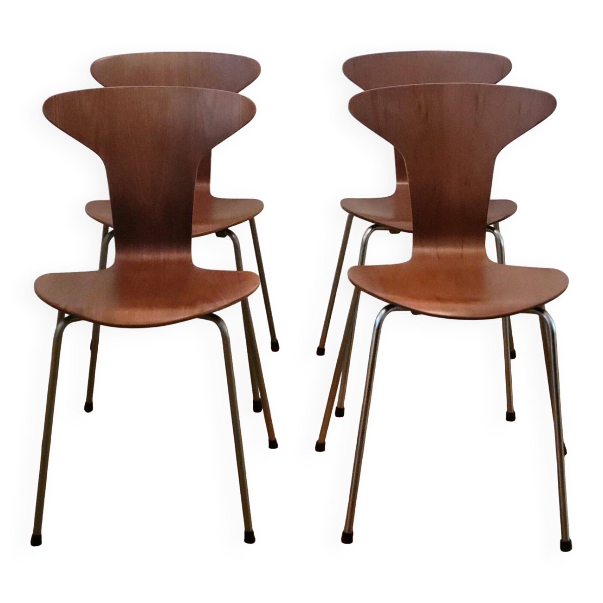 Ensemble de 4 chaises Mosquito par Arne Jacobsen pour Fritz Hansen