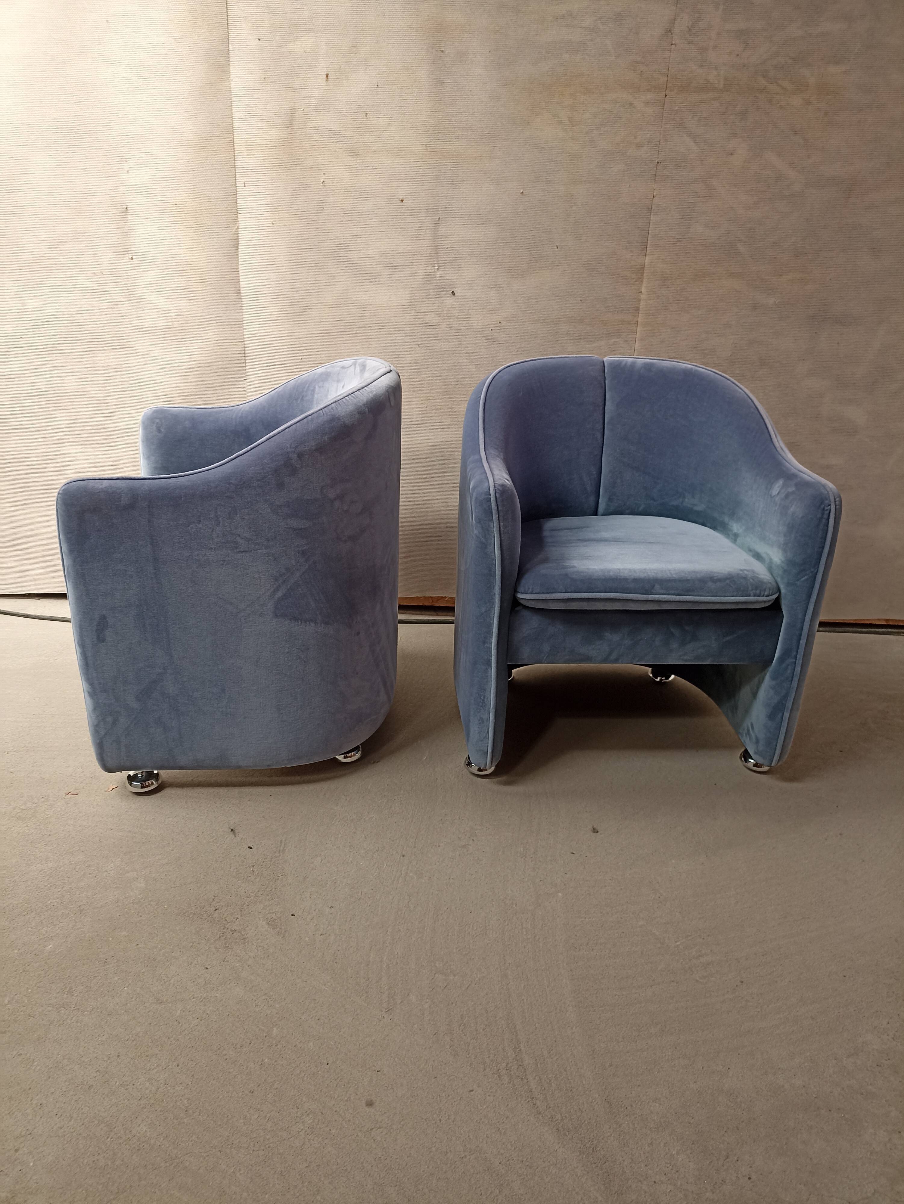 Pair of Italian design armchair