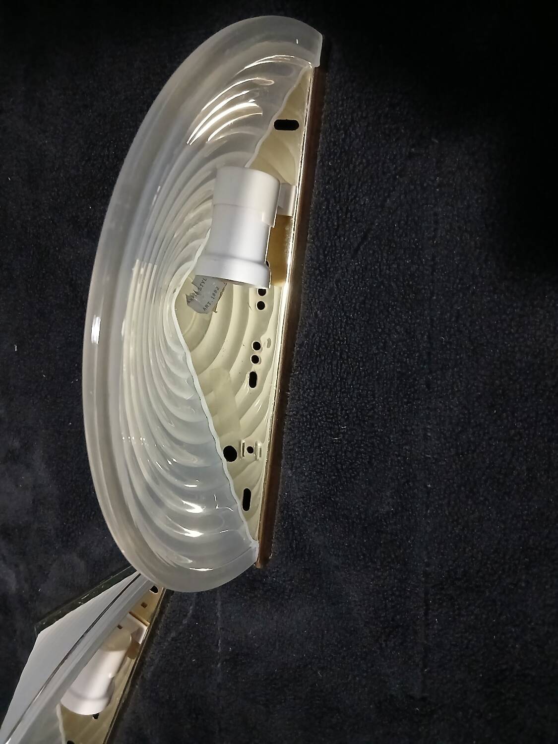 2 appliques Art déco verre