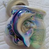 Bathroom porcelain dolphin pearl pot