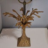 Chiseled bronze table lamp
