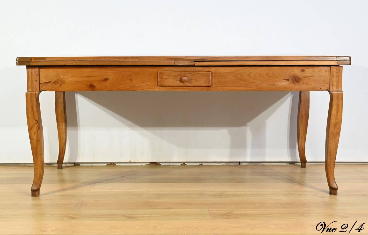 Regional Cherry Wood Table, Louis XV style – Mid-19th century