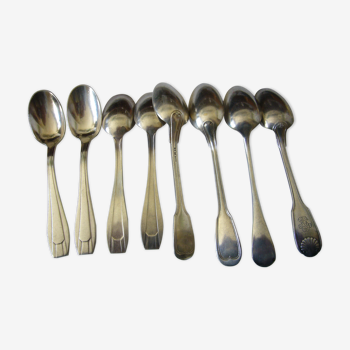 Silver metal coffee spoons