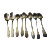 Silver metal coffee spoons