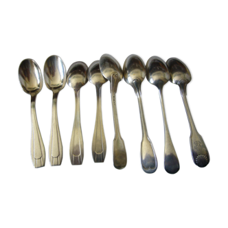 Silver metal coffee spoons