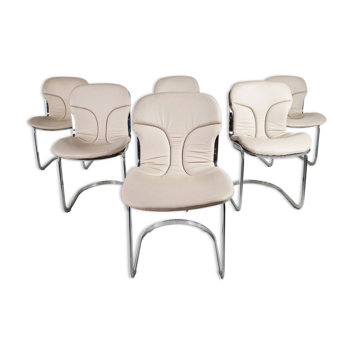 Vintage dining chairs for cidue, 1970