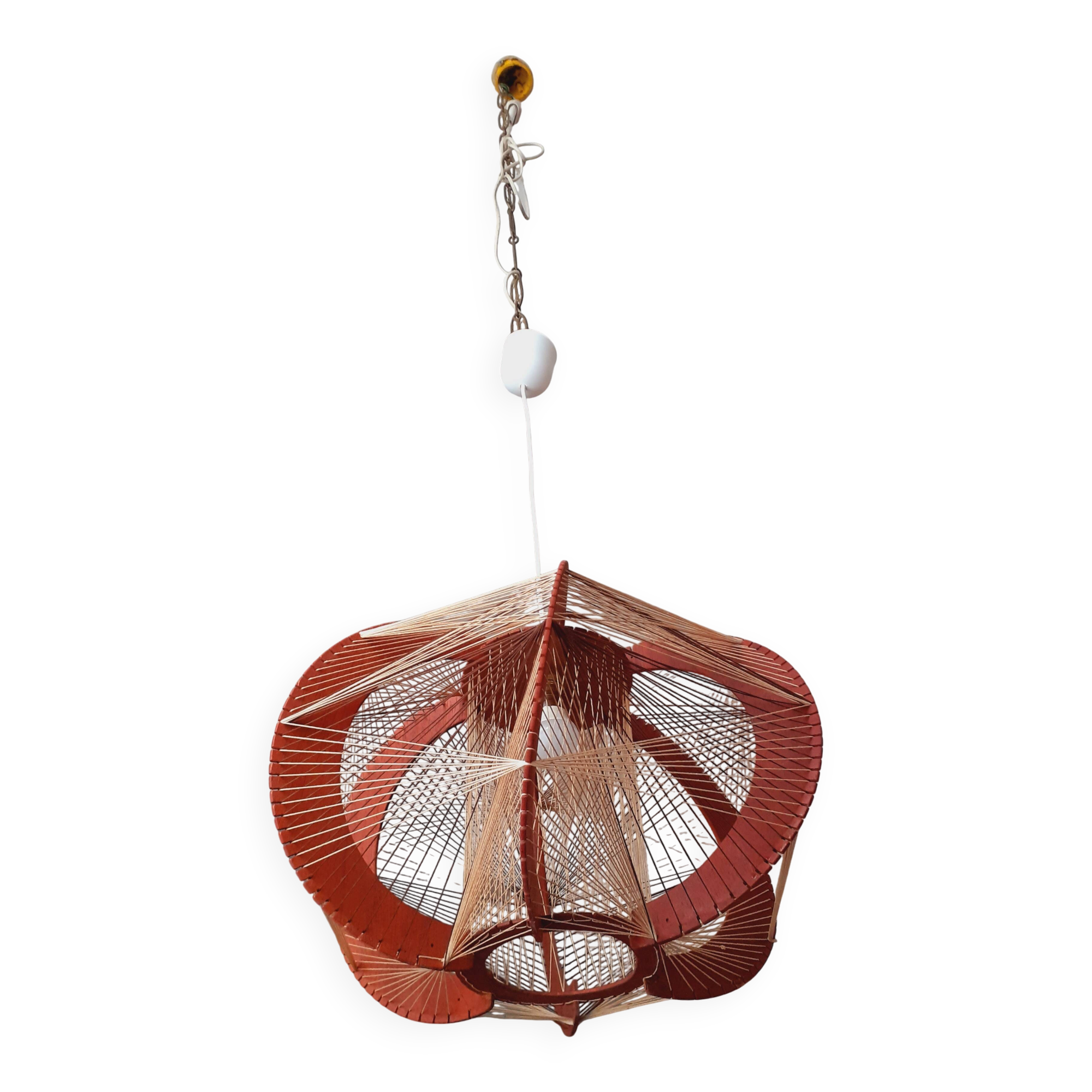 Vintage ceiling light from the 70s, Scandinavian style