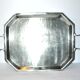 Vintage silver pewter tray "Erve art tin" 54x37cm