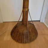 Rattan lamppost from the 1950s