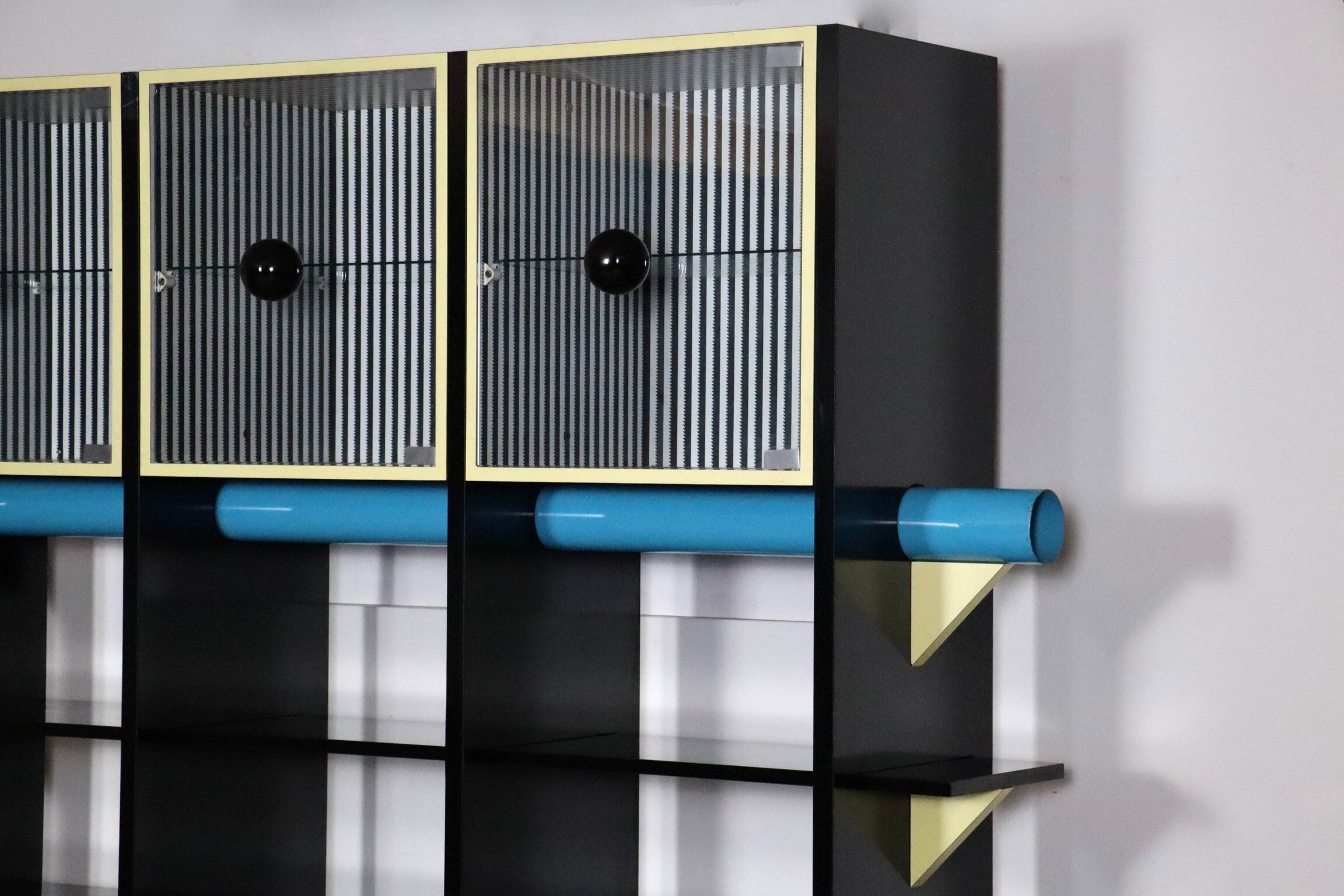 Memphis “Phoenix” Bookcase By Michele De Lucchi, Milan, 1983