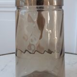 Smoked glass pitcher 70s