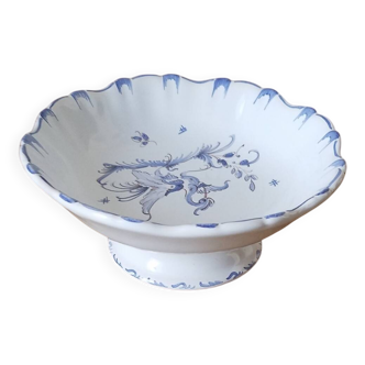 signed enamelled ceramic bowl