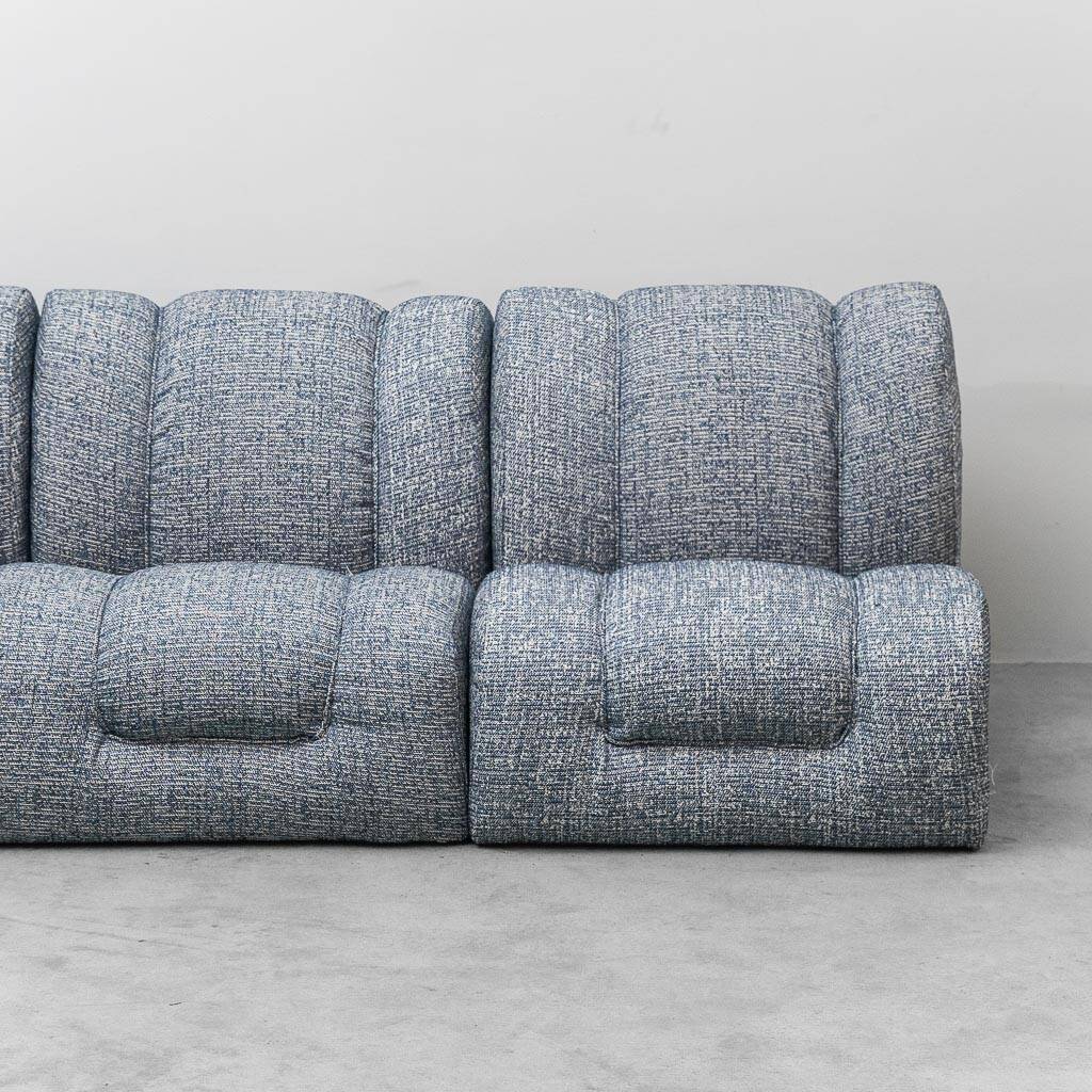 Restored vintage 3-seater modular sofa from the 1970s