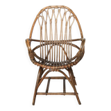 Fauteuil en rotin et bambou