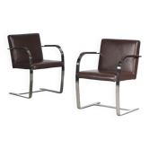 1970s Pair of “BRNO” Chairs from Italy