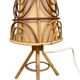 Set of 3 rattan lamps from the 1960s France