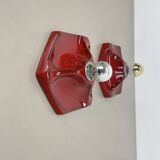 Set of Two SPACE AGE Ceramic Fat Lava Wall Lights by Hustadt Lights Germany