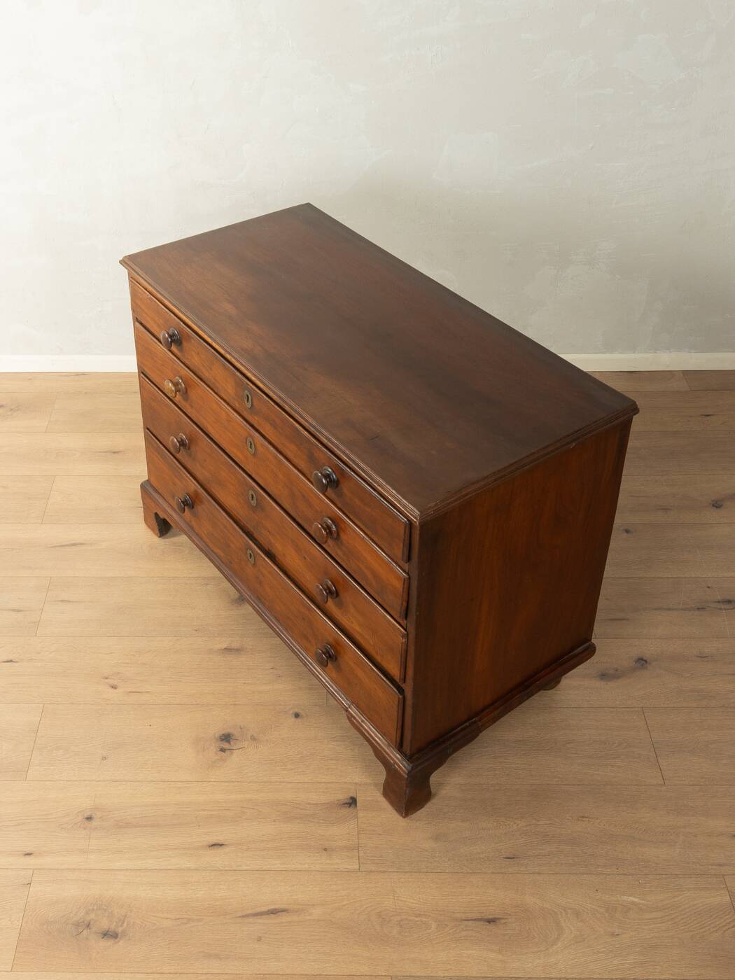 Commode en lin de l'ère victorienne vers 1840, vintage